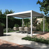 bellavista Pergola Pavillon „Oasis“, 360 x 400 cm, weiß