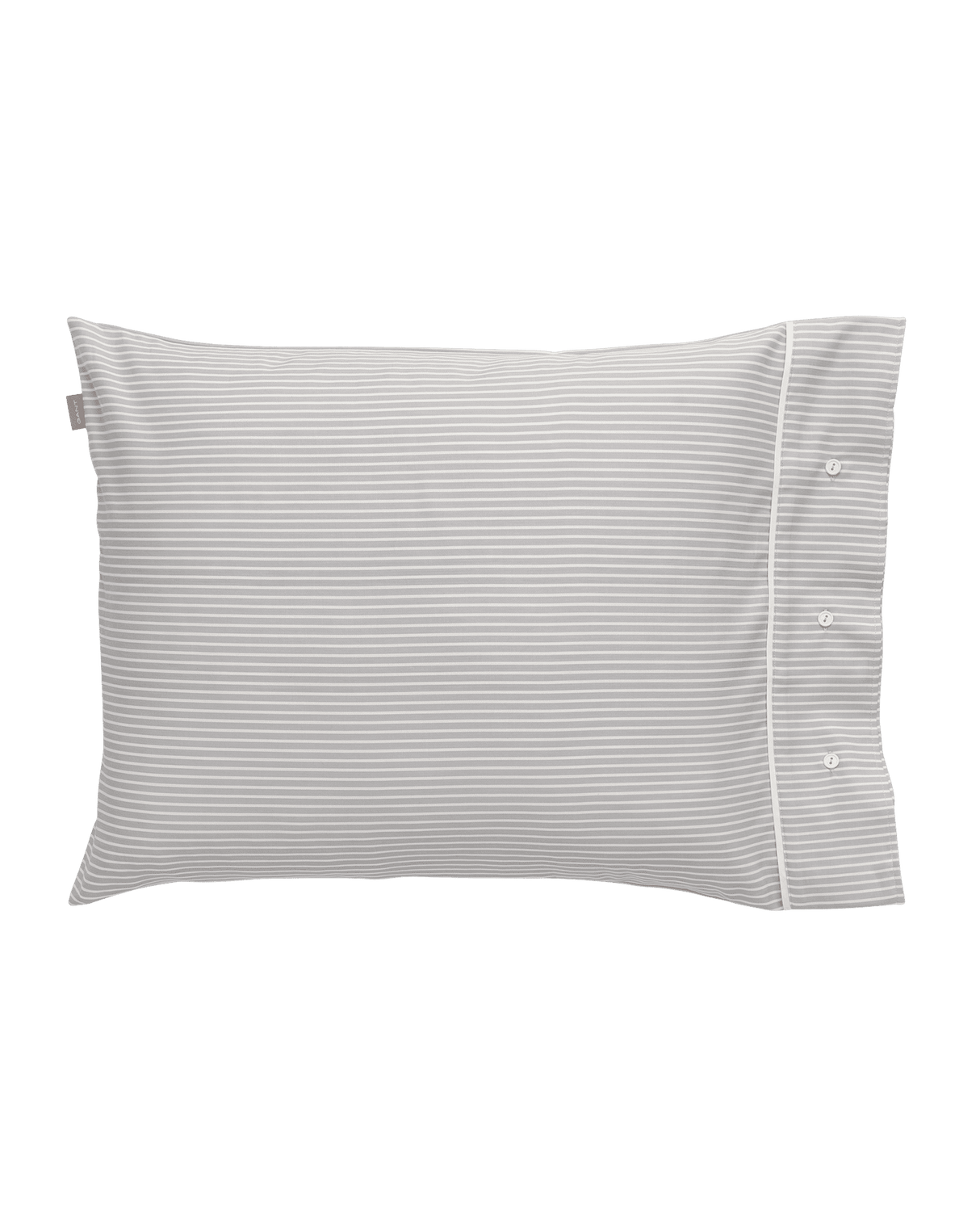 GANT Kopfkissenbezug Yarn Dyed Stripe Grey 80 x 80 cm