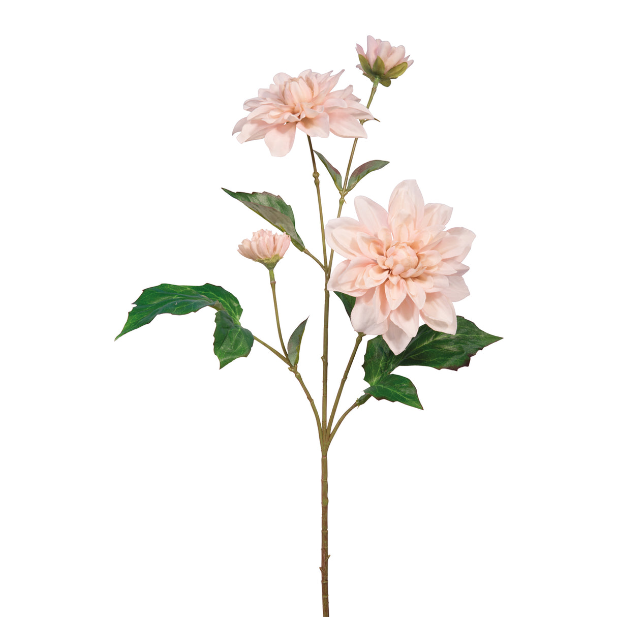 Fink Kunstblume Dahlie rose, weiß Kunstfasern Höhe 64 cm