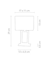 Sompex Tischleuchte Pad Edelstahl poliert E14, Höhe 29 cm
