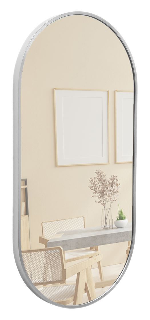 Terra Home Wandspiegel 60x30 silber Metallrahmen