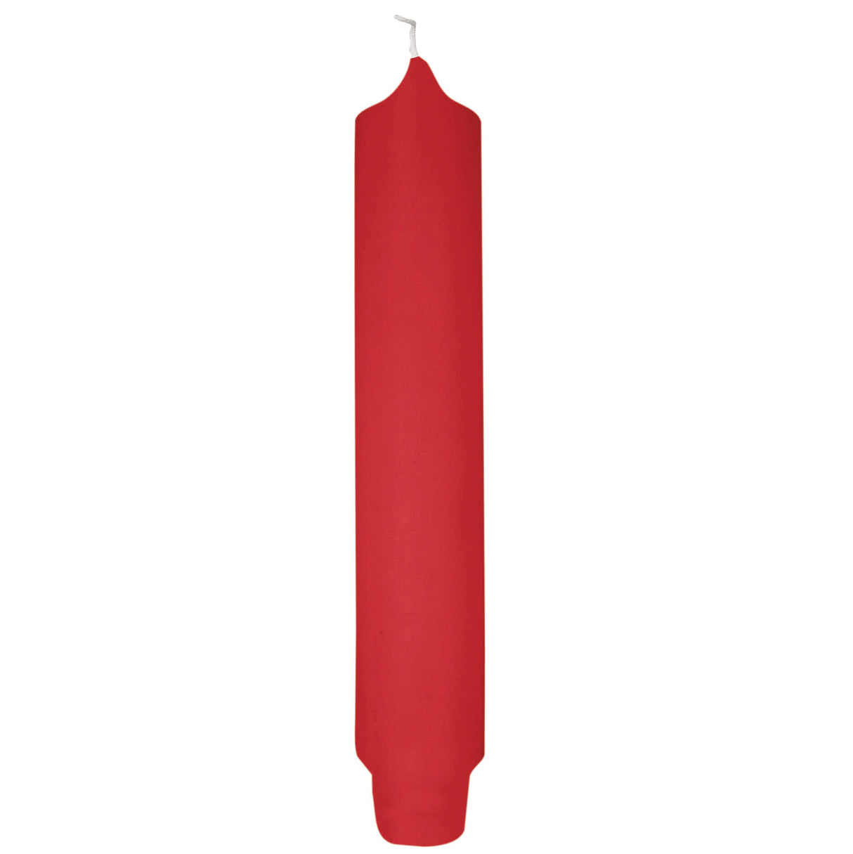 Fink getauchte Stabkerze Candle hellrot Paraffin Höhe 25 cm