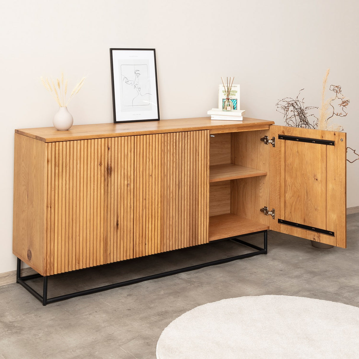 Terra Home Sideboard Sunne 150 cm, Braun