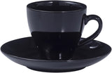 Terra Home 6er Espressotassen-Set, Schwarz glossy komplett