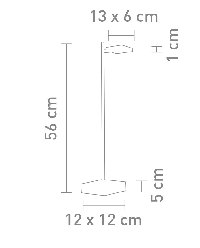 Sompex Tischleuchte Quad Metall schwarz 5W dimmbar