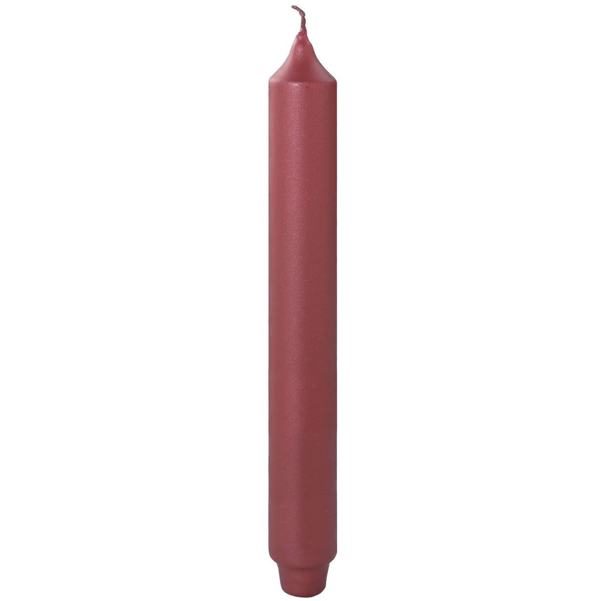 Fink metallic Stabkerze Candle dunkelrot Paraffin Höhe 25 cm