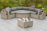 Merxx Gartenlounge Rivello Kombi-Set aus Kunststoffgeflecht - beige