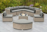 Merxx Gartenlounge Rivello Kombi-Set aus Kunststoffgeflecht - beige