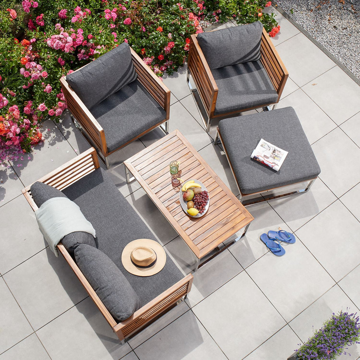 Terra Home Gartenlounge-Set Halmstad, 5-tlg.