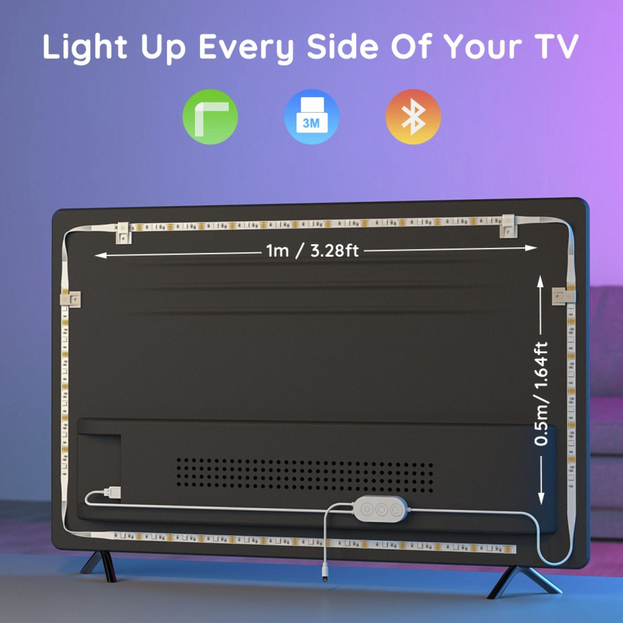 Govee - RGB Bluetooth LED Backlight for 46”- 60” TVs