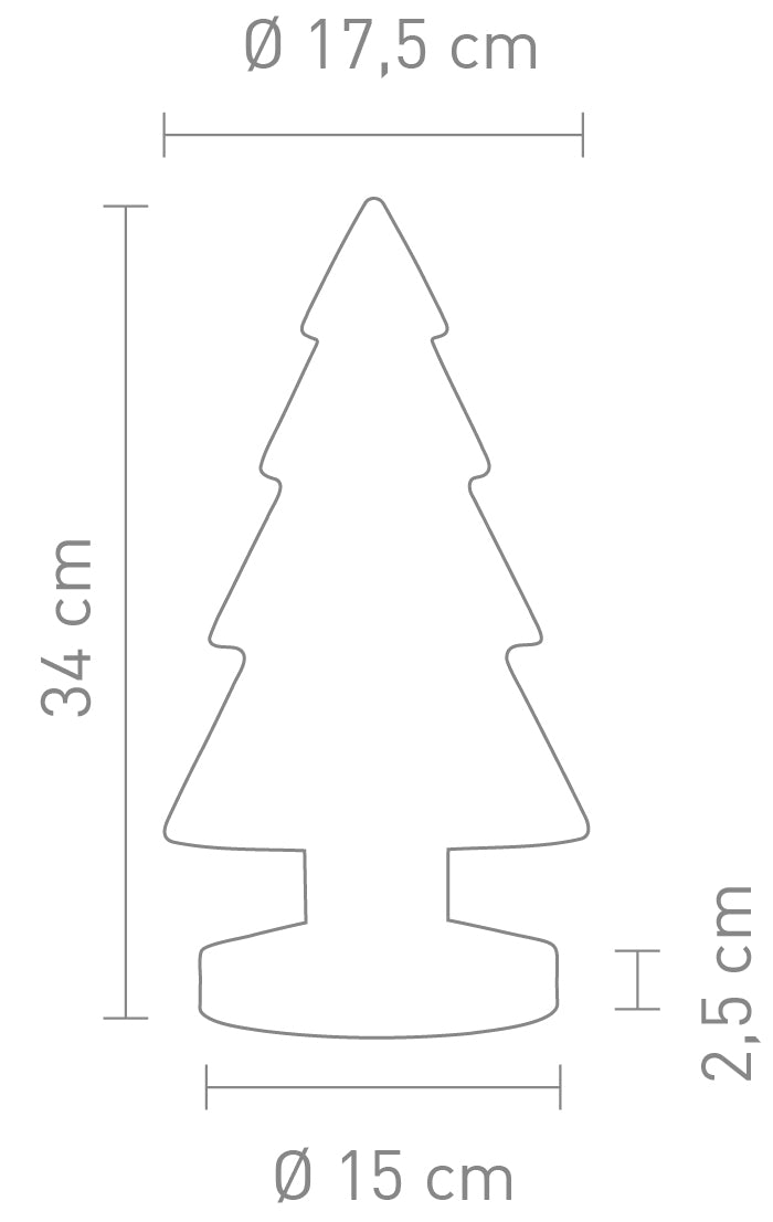 Sompex LED Dekoleuchte Winterlight Batteriebetrieben rot 34cm Weihnachtsbaum