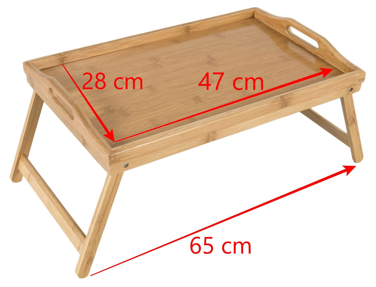 Elbmöbel Tablett Bett Bambus braun