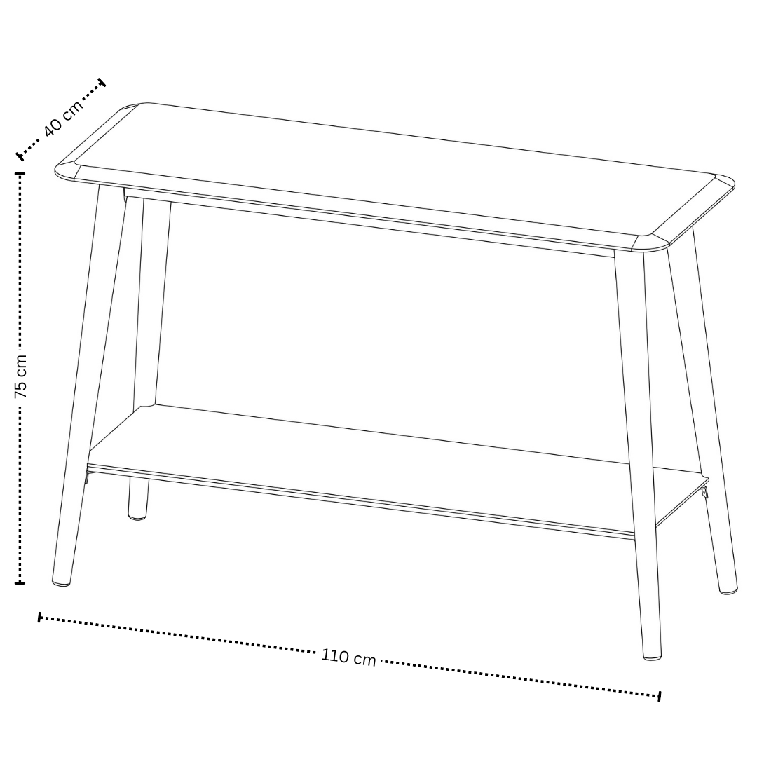 Terra Home Konsolentisch Liv 110 cm, Weiß